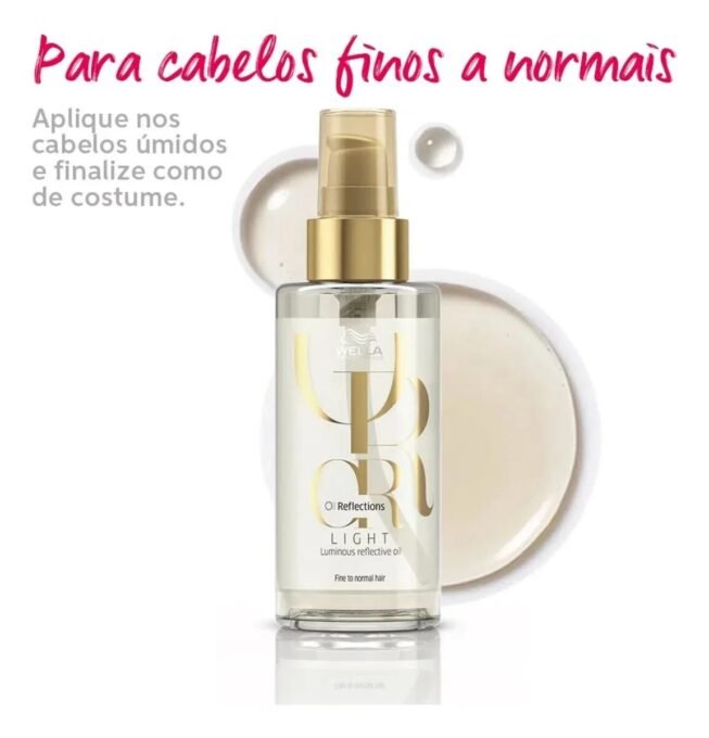Óleo Capilar Oil Reflections Light 30ml Wella 1 Óleo Capilar Oil Reflections Light 30ml Wella
